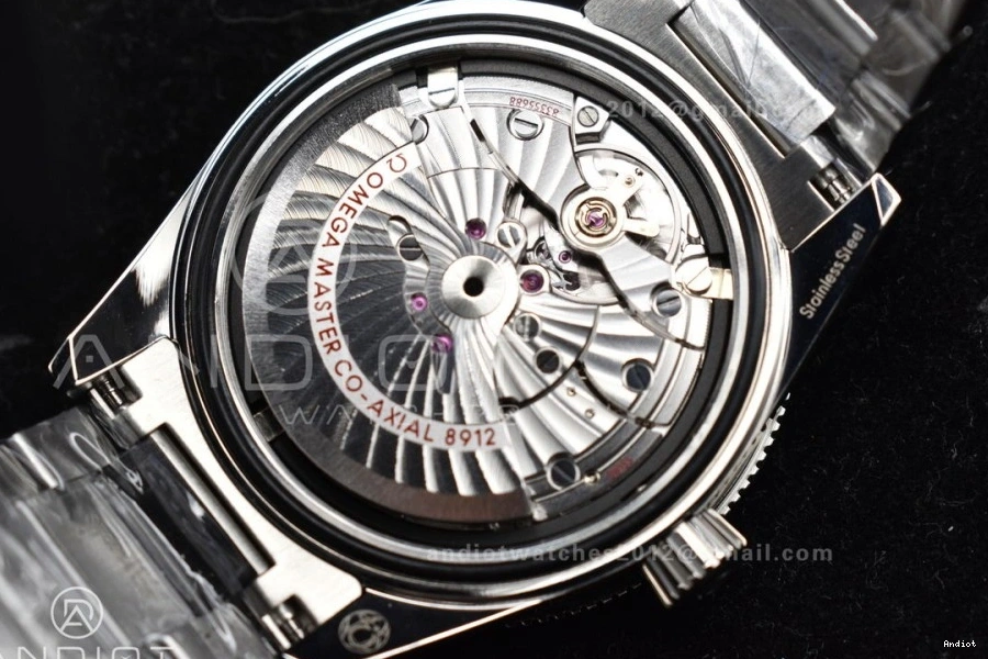 Super A8912 SS VSF Best Clone Seamaster 1:1 300 Edition Heritage Dial Black Bracelet on 0309